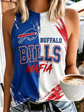 Women's Football Print Tank Top