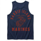 Menswear Soft Outdoor Fabric Parris Island Marines Tank Top
