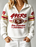 Women's Football Printed Crewneck Sweatshirt