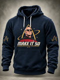 Men's Casual Commemorative-Edition Print Hoodie