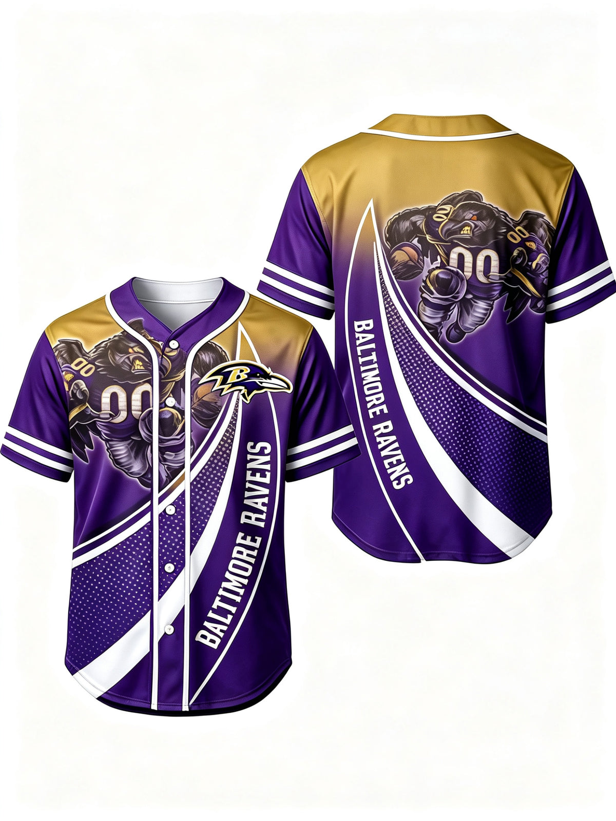 Men's Football Fan Print Sports Jersey