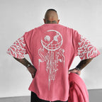 Unisex Anime-Style Retro Oversized T-Shirt