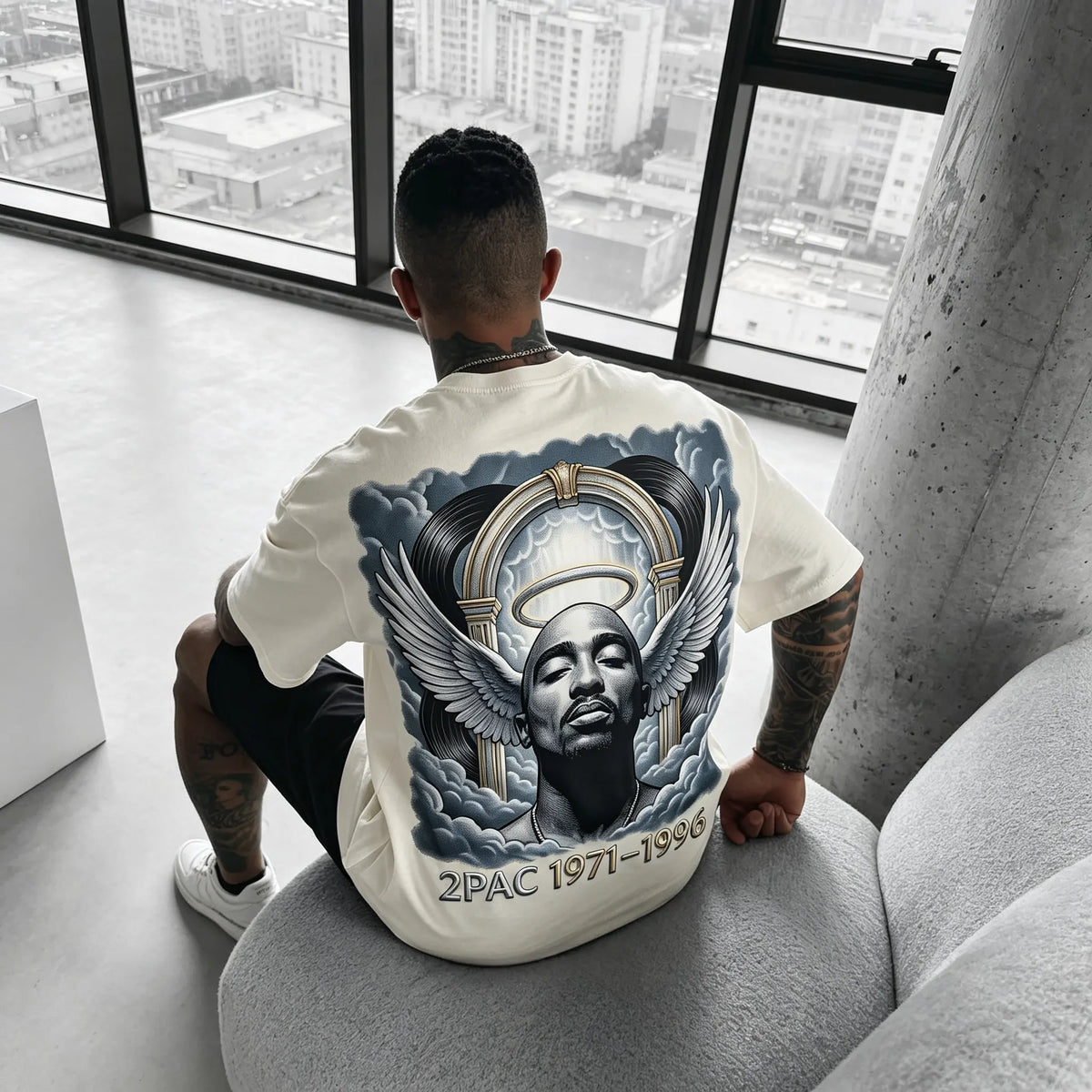 Unisex West Coast Legend Print Short-Sleeve T-Shirt