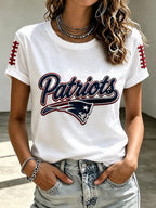 Women's Football Print T-Shirt