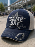 Football Print Hat