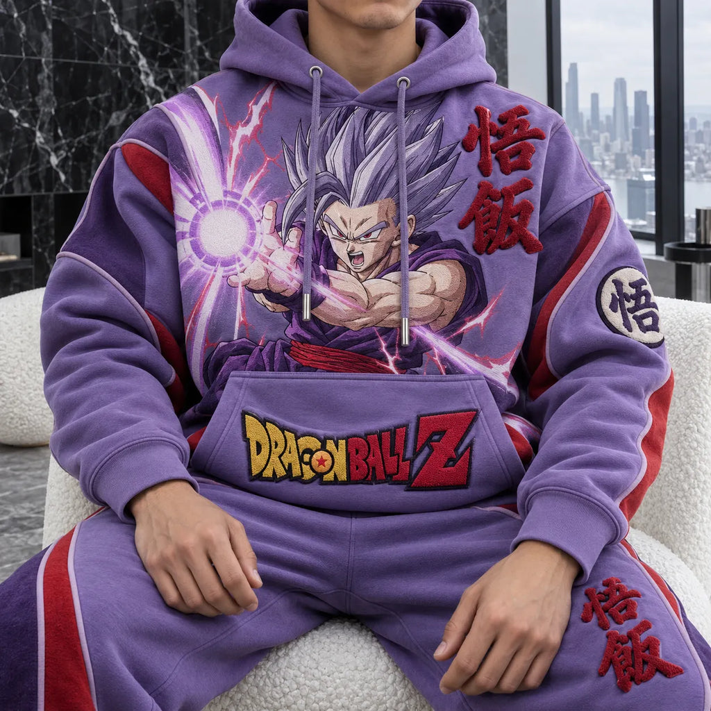 Unisex Oversized Casual Anime-print Hoodie