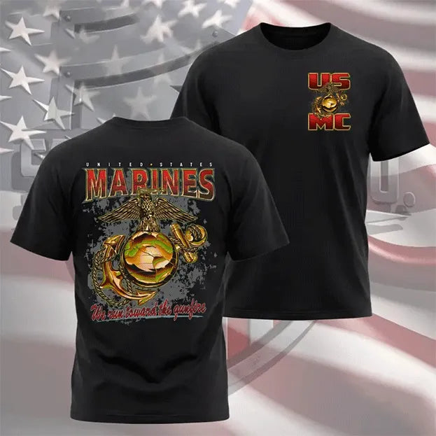 USMC Marines Shirt We Run Toward The Gunfire Marine Corps T Shirt