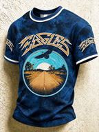 Men's Music Print T‐Shirt