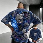 Unisex Anime-Style Retro Oversized T-Shirt