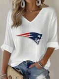 Women's Casual Football Printed T-Shirt