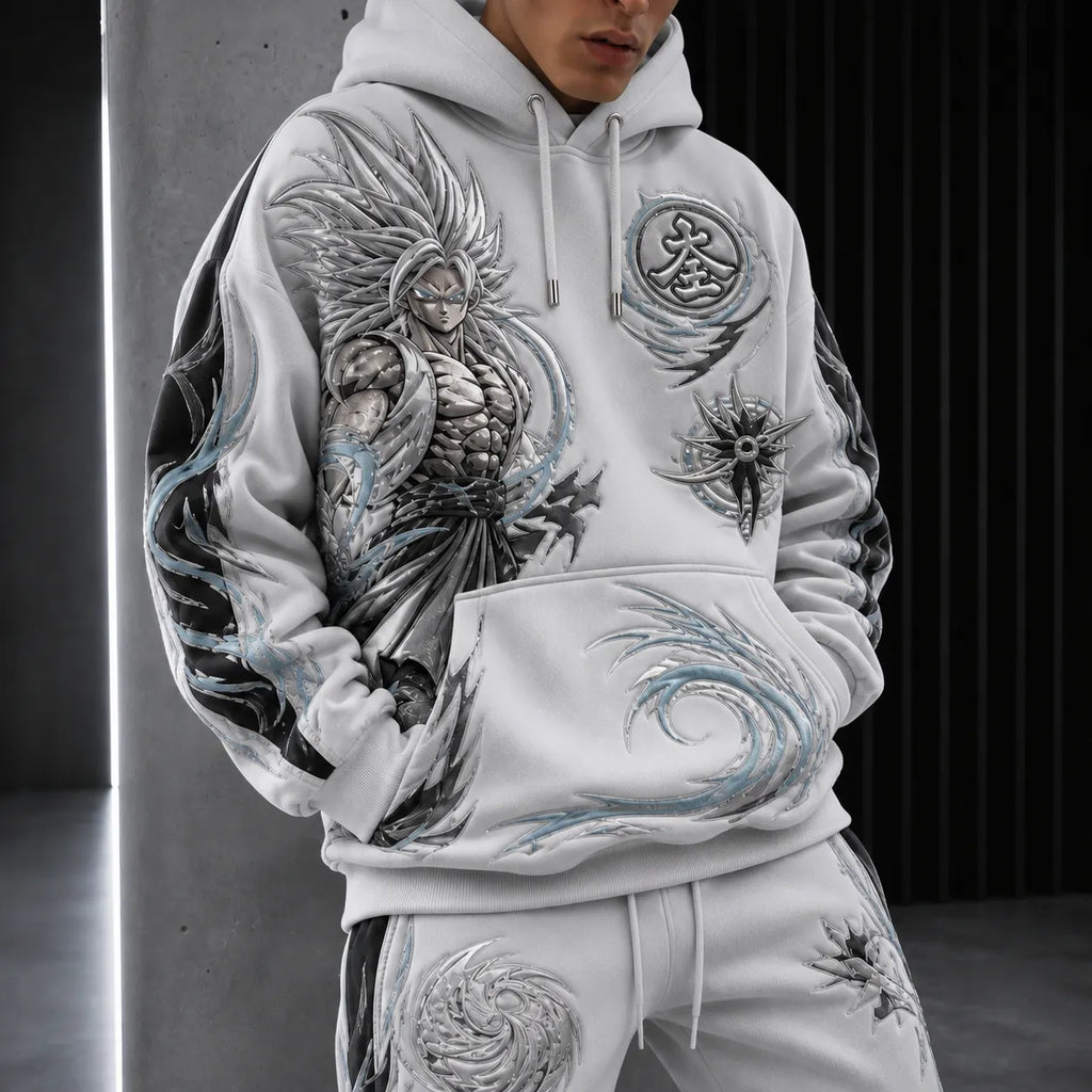Anime-print Hoodie