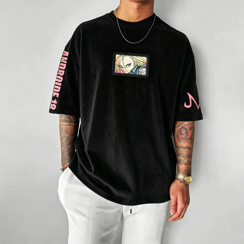 Unisex Anime-Style Retro Oversized T-Shirt