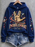 Women's Casual Commemorative-Edition Print Hoodie