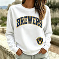 Women's Vintage Football Team Graphic Crewneck Sweatshirt