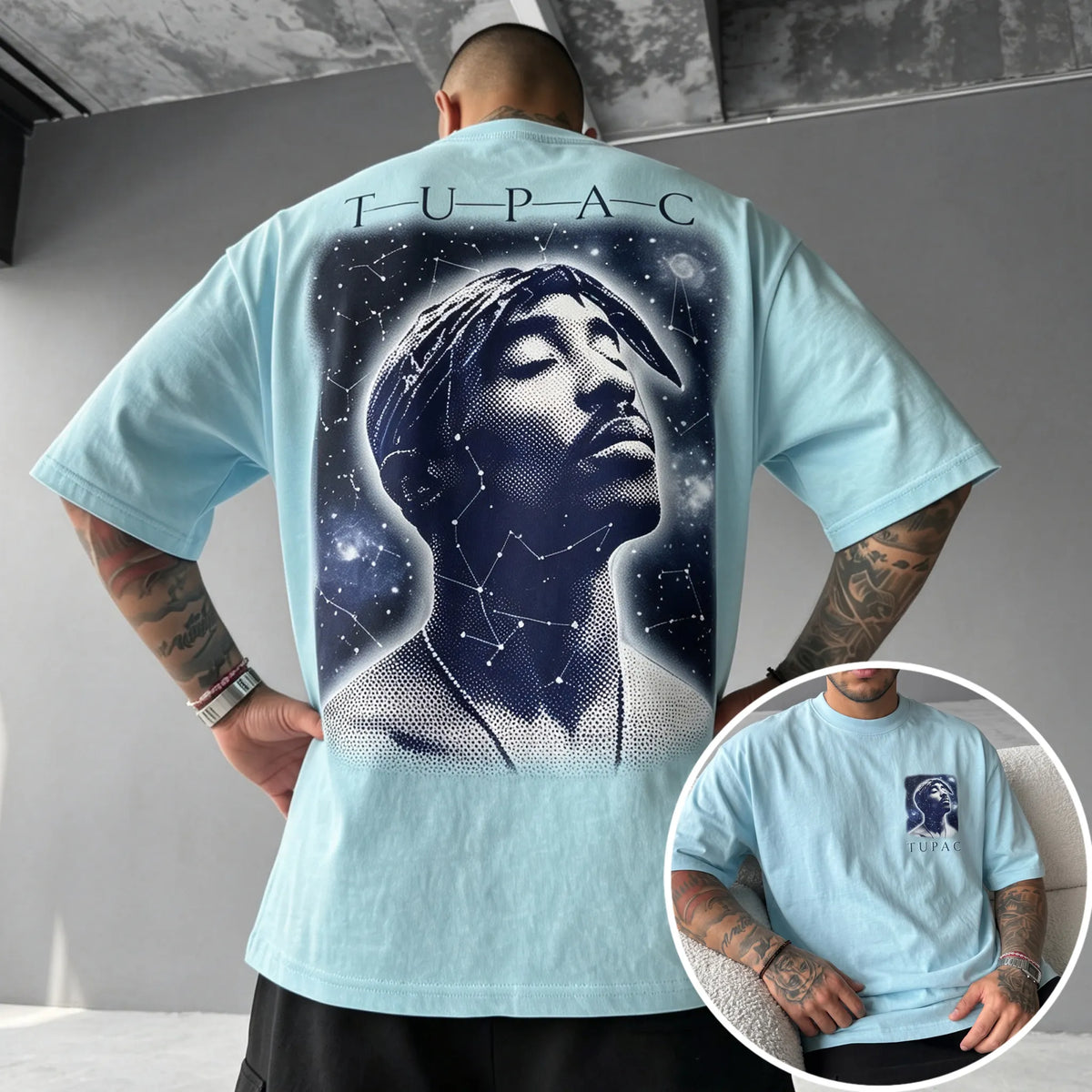 Unisex West Coast Legend Print Short-Sleeve T-Shirt