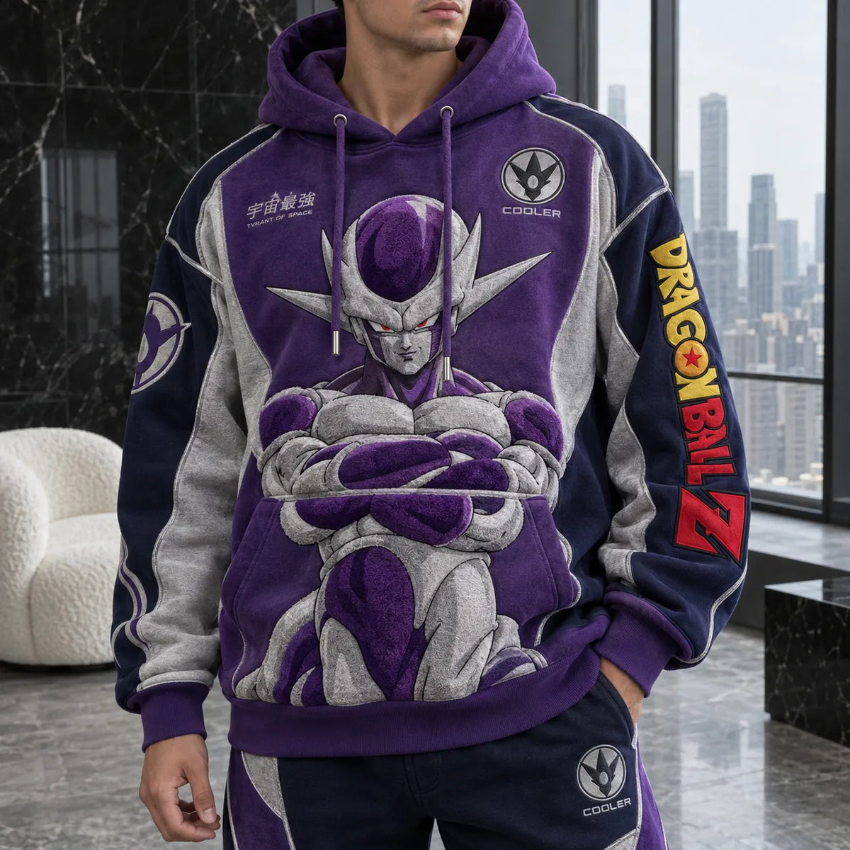 Unisex Oversized Casual Anime-print Hoodie
