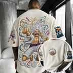 Unisex Anime-Style Retro Oversized T-Shirt
