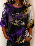 Women's Football Print Shirt