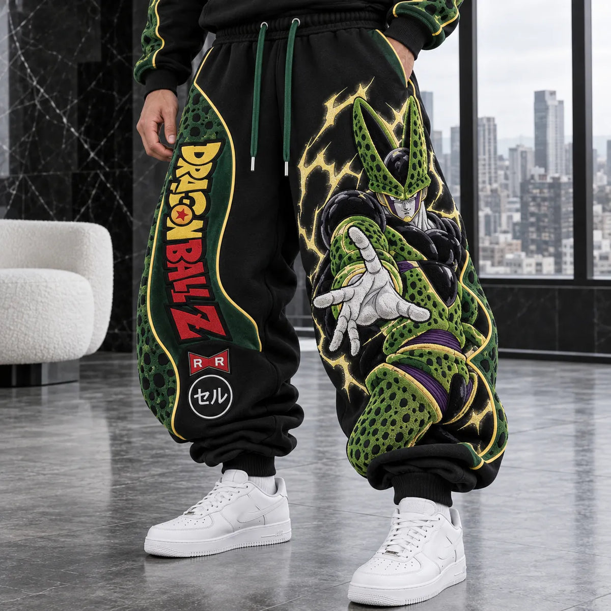 Unisex Loose-fit Casual Lantern-style Sweatpants