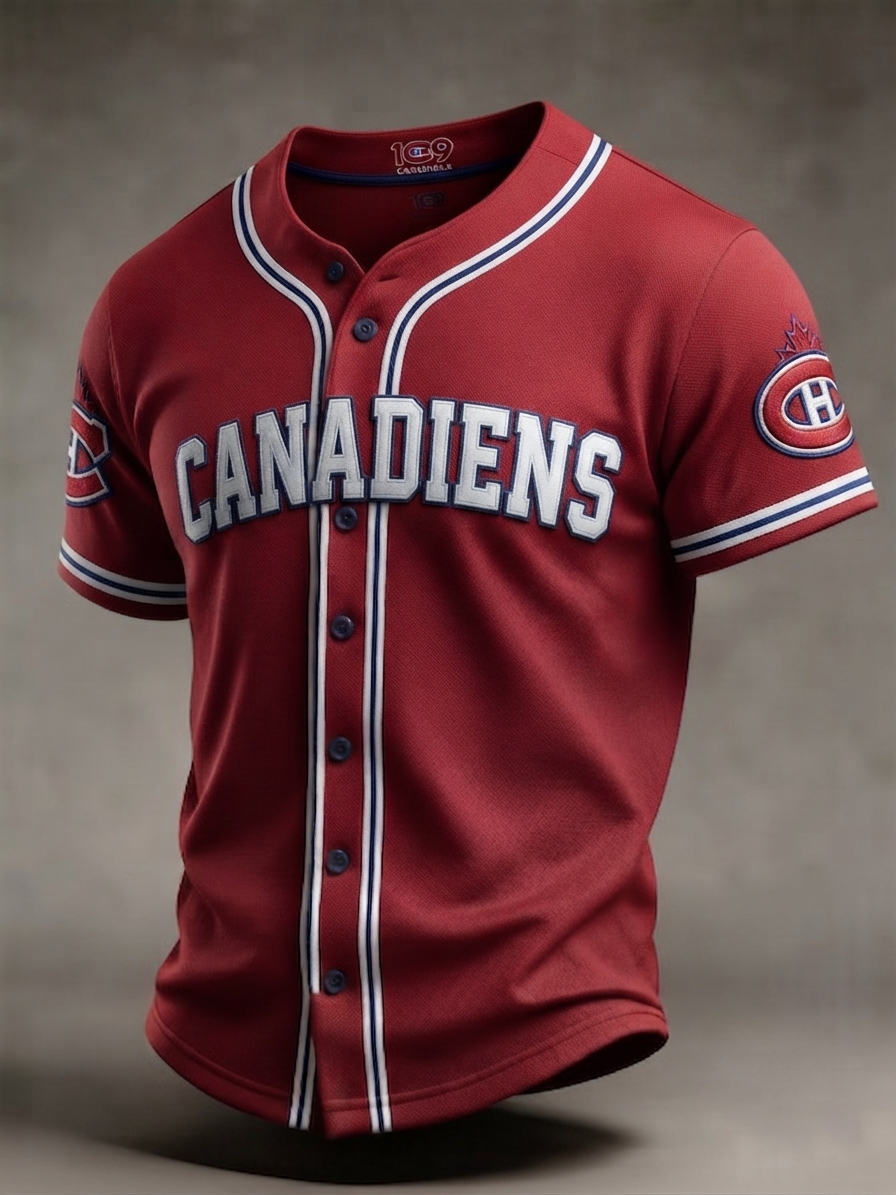 Men's Ice Hockey Fan Print Sports Jersey