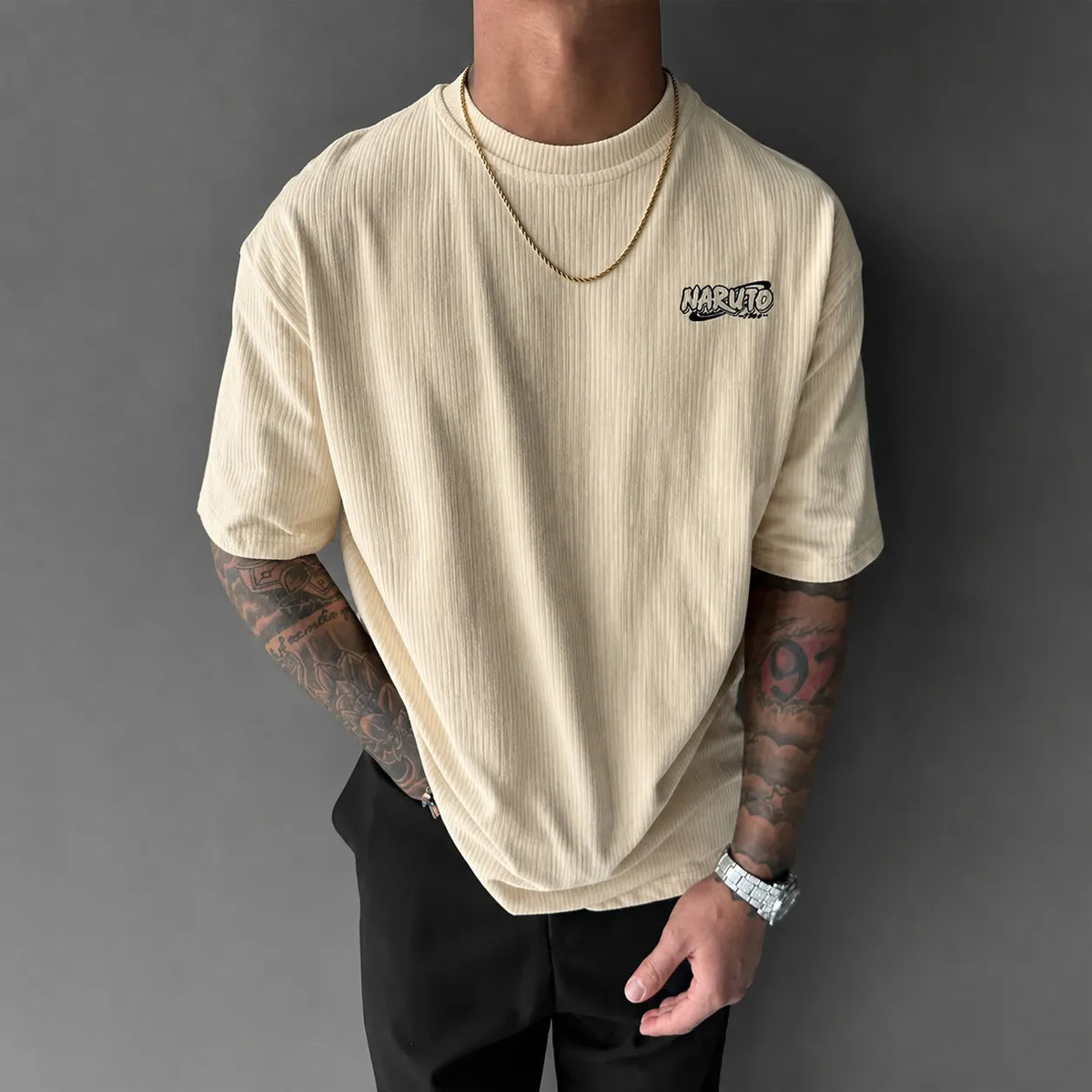 Unisex Anime-Style Retro Oversized T-Shirt