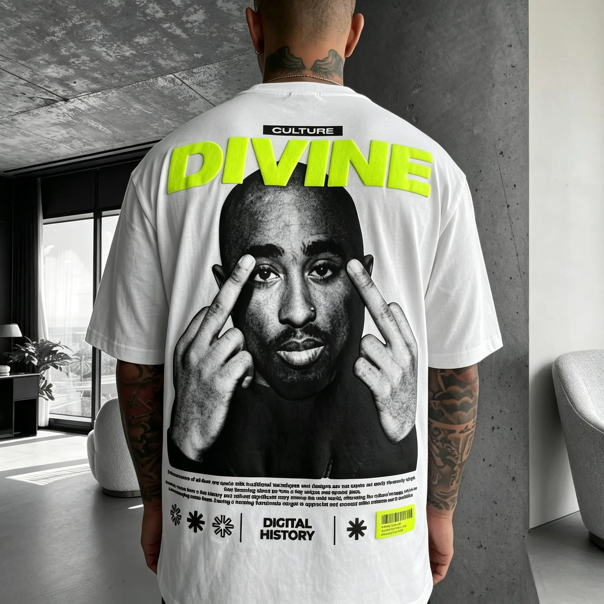 Unisex West Coast Legend Print Short-Sleeve T-Shirt