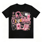 Retro Texas Western Dispatcher Cowgirl Boots Print Tee