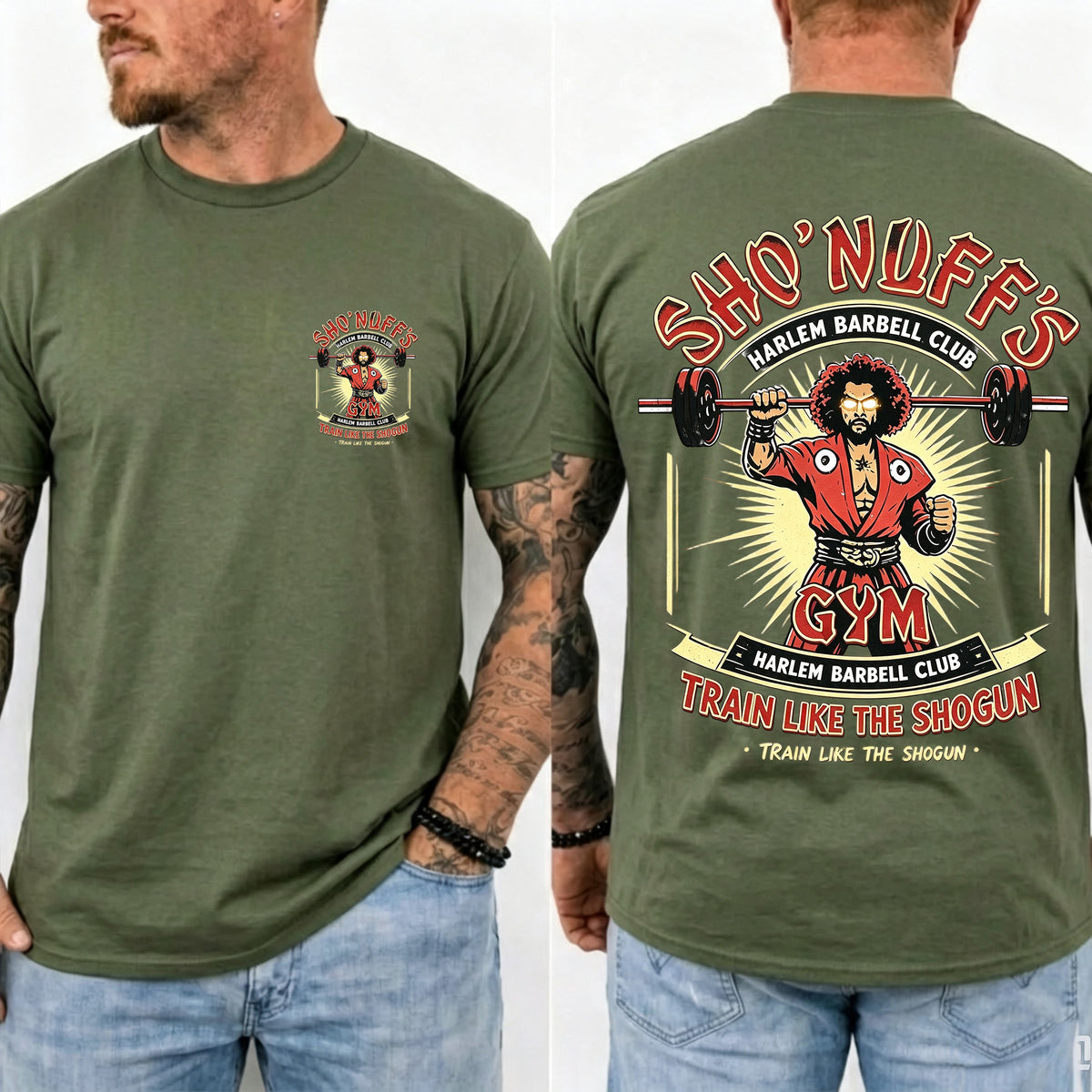 Sho' Nuff's Gym Double‑Sided Graphic T‑Shirt Retro Movie Tee