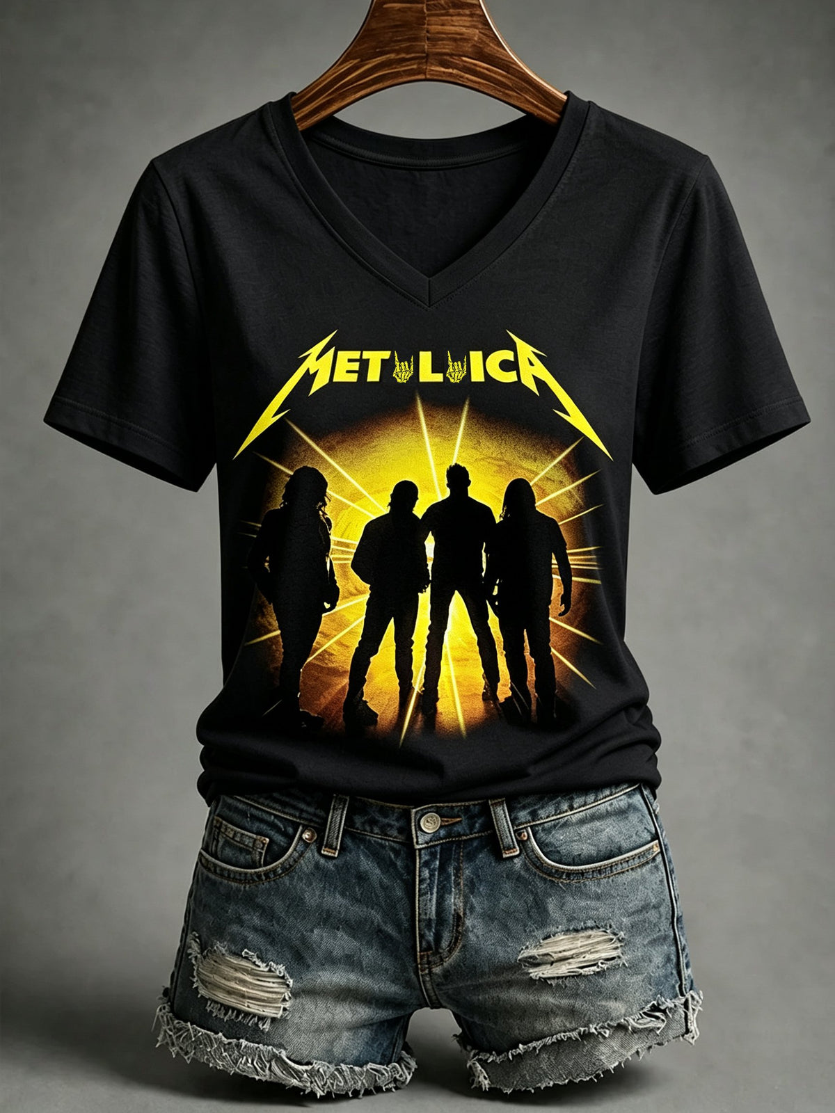 Women's Music Tour Print Casual T-shirt