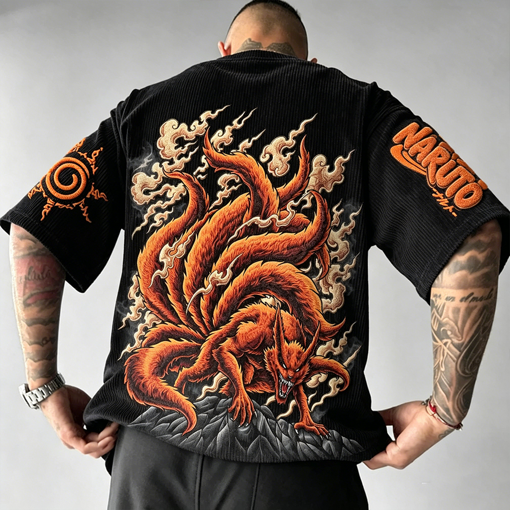 Unisex Anime-Style Retro Oversized T-Shirt