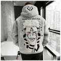 Anime :Ryomen   Color-blocked Plush Hoodie