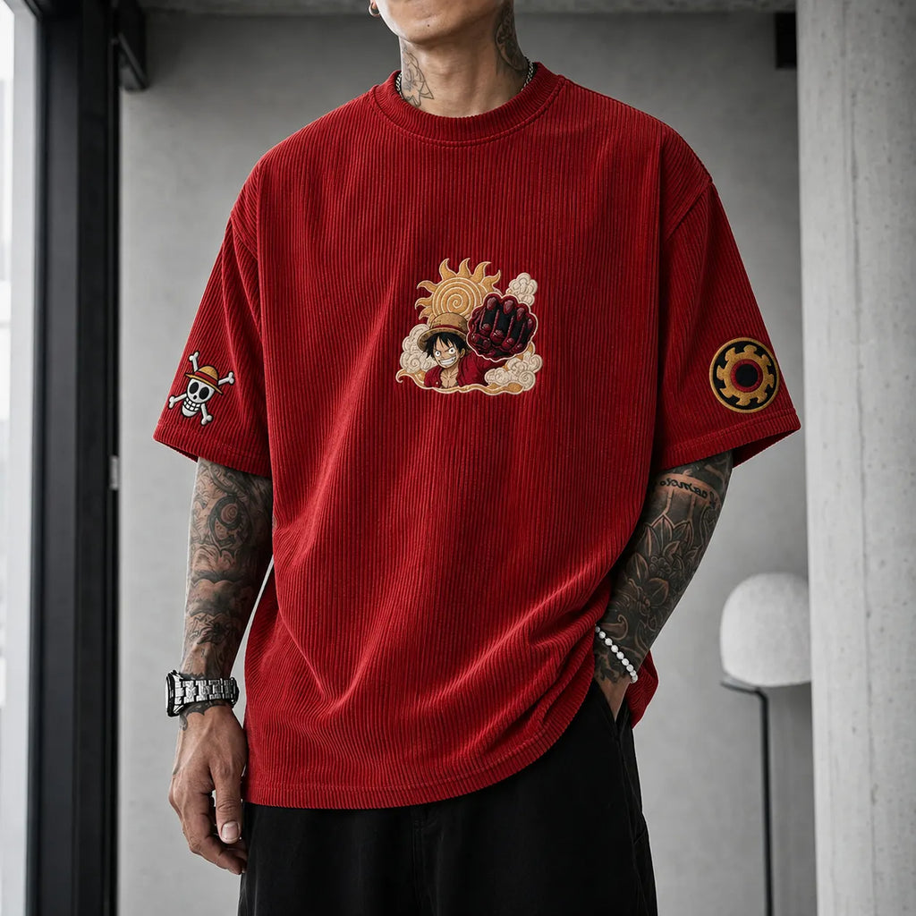 Unisex Anime-Style Retro Oversized T-Shirt