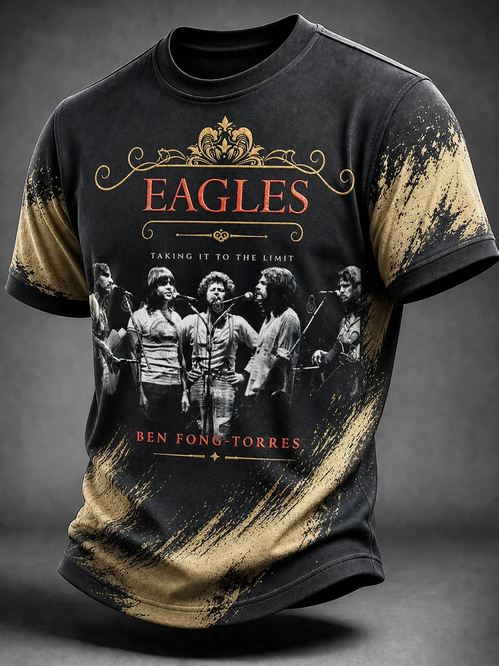Men's Music Print T‐Shirt