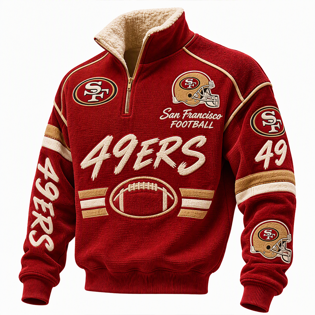 Men's Football Print Sweatshirt