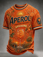 Men's Beer Print T-Shirt