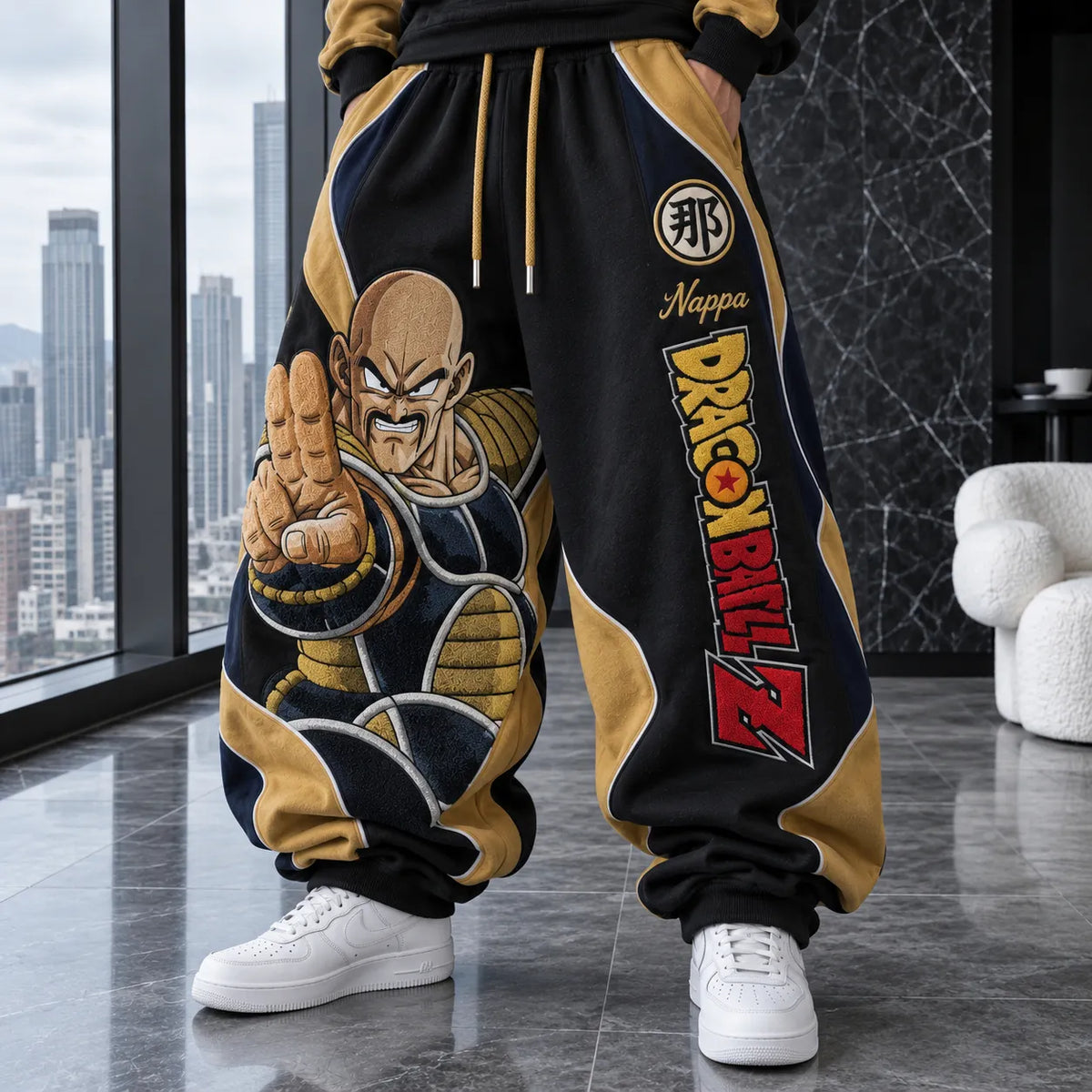 Unisex Loose-fit Casual Lantern-style Sweatpants