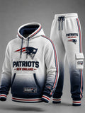 Unisex Casual Football Print Sweatershirts Set