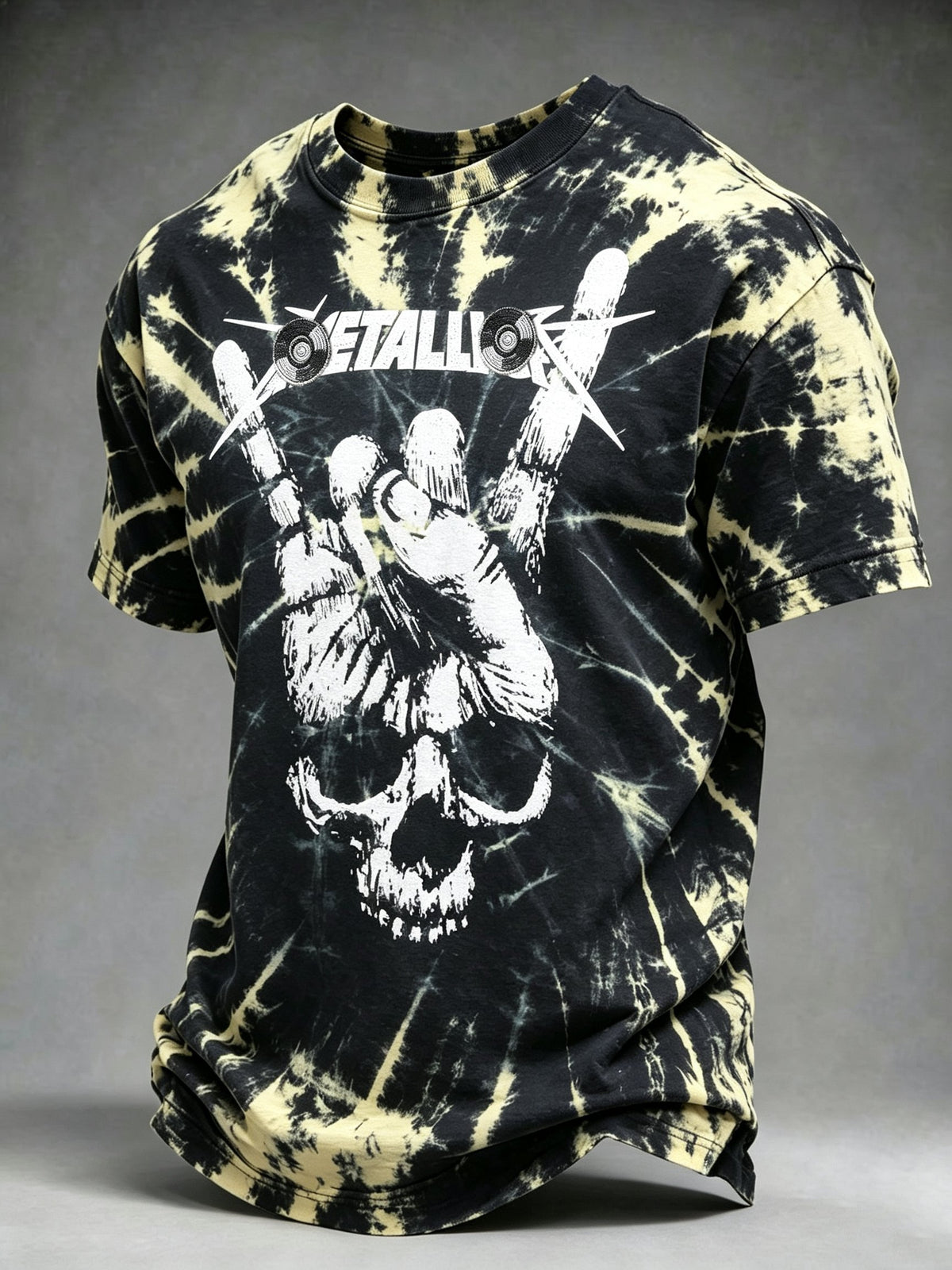Men's Short-Sleeve T-Shirt with Music Tour Print