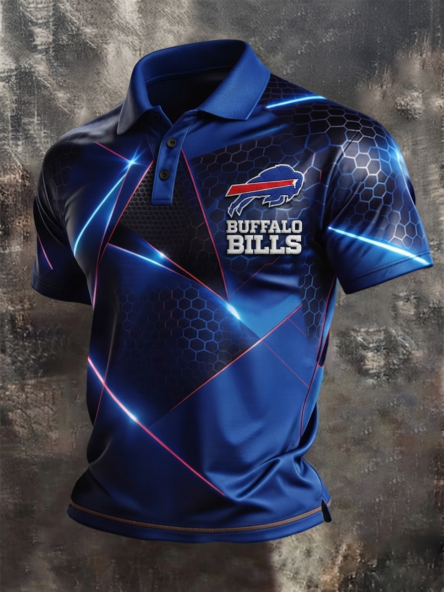 Men's Football Team Short-Sleeve Polo Shirt