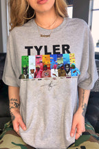 Tyler cartoon print round neck ladies T-shirt