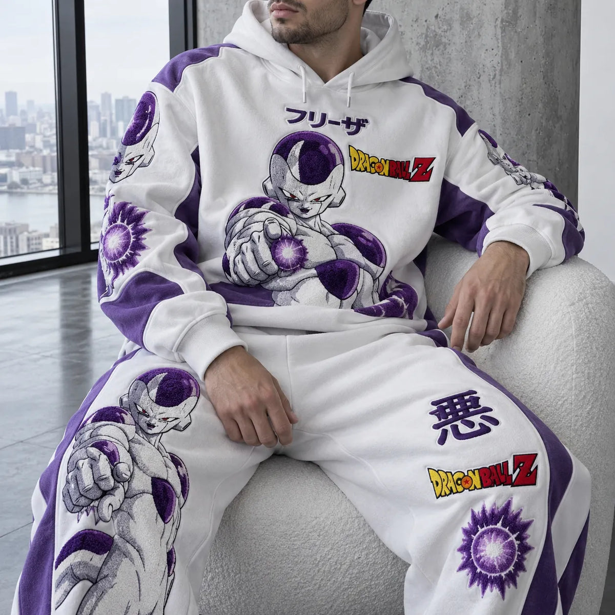 Unisex Oversized Casual Anime-print Hoodie
