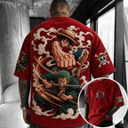 Unisex Anime-Style Retro Oversized T-Shirt