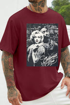 Marilyn Monroe and Tupac Shakur Graphic Tee For Men