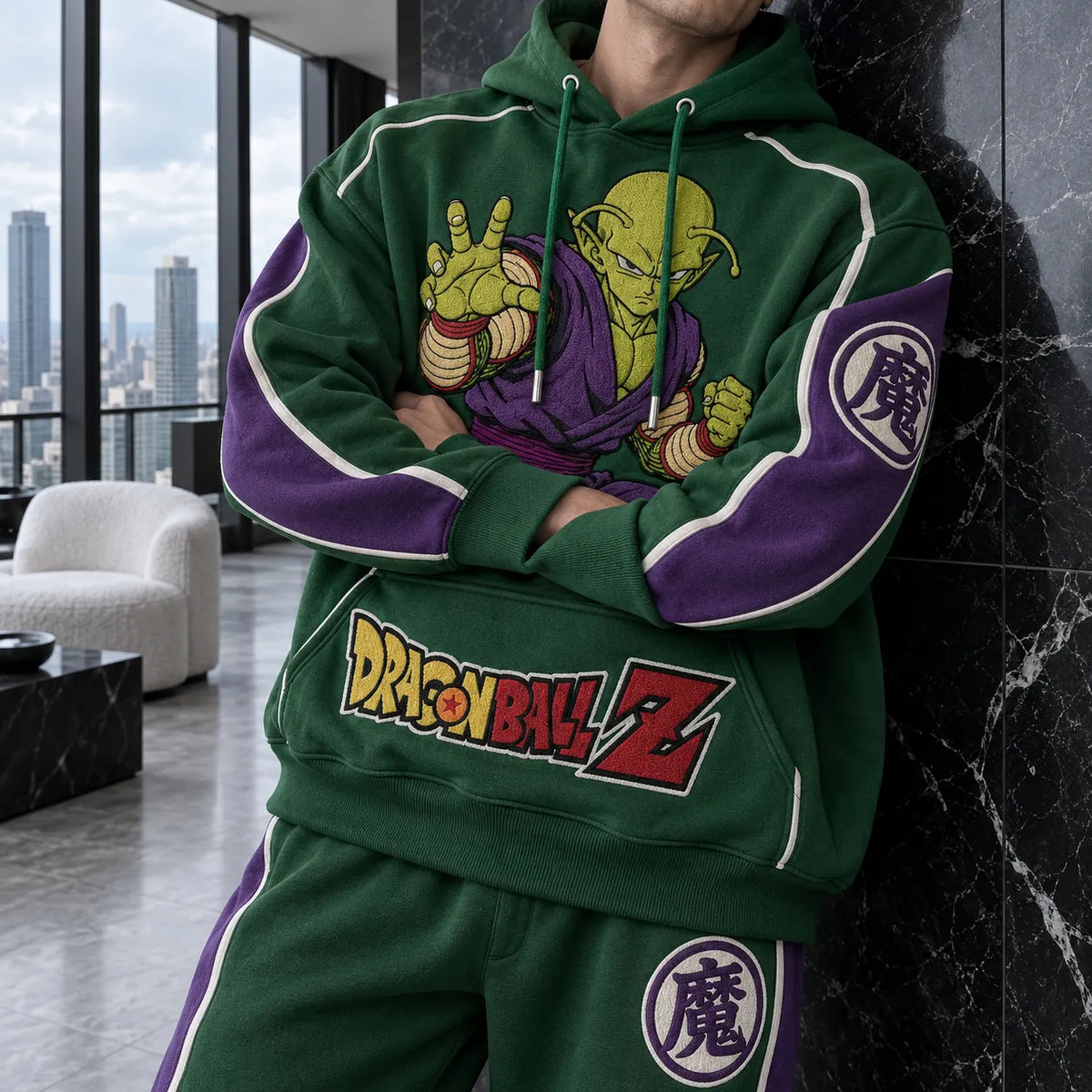 Unisex Oversized Casual Anime-print Hoodie