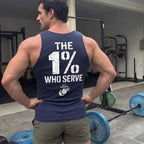 The 1% Who Serve” USMC Tank Top