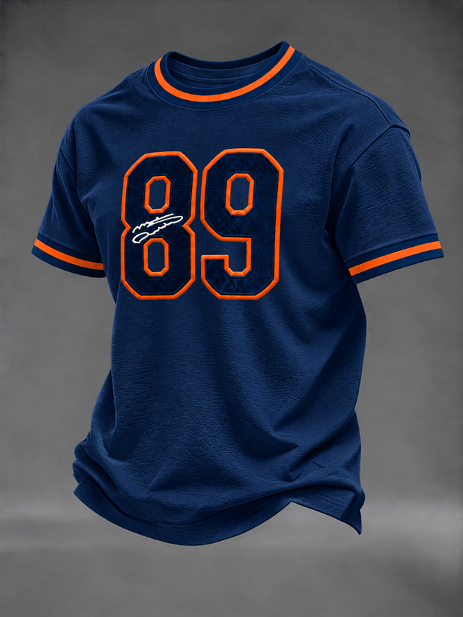 Men's Retro Print Short-Sleeve T-Shirt