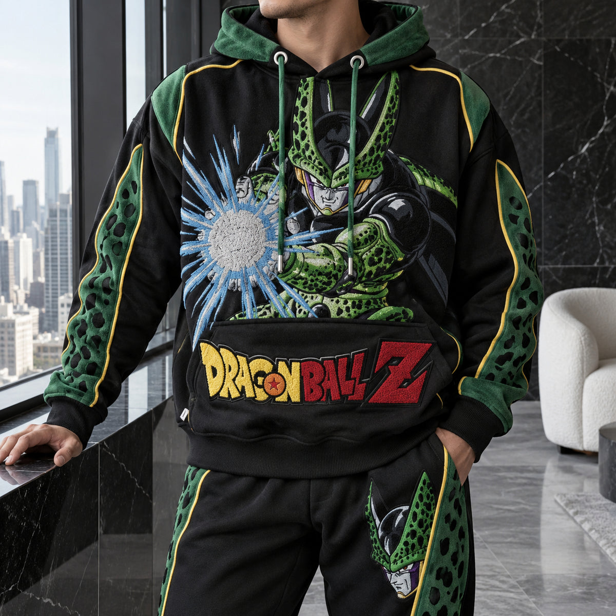 Unisex Oversized Casual Anime-print Hoodie