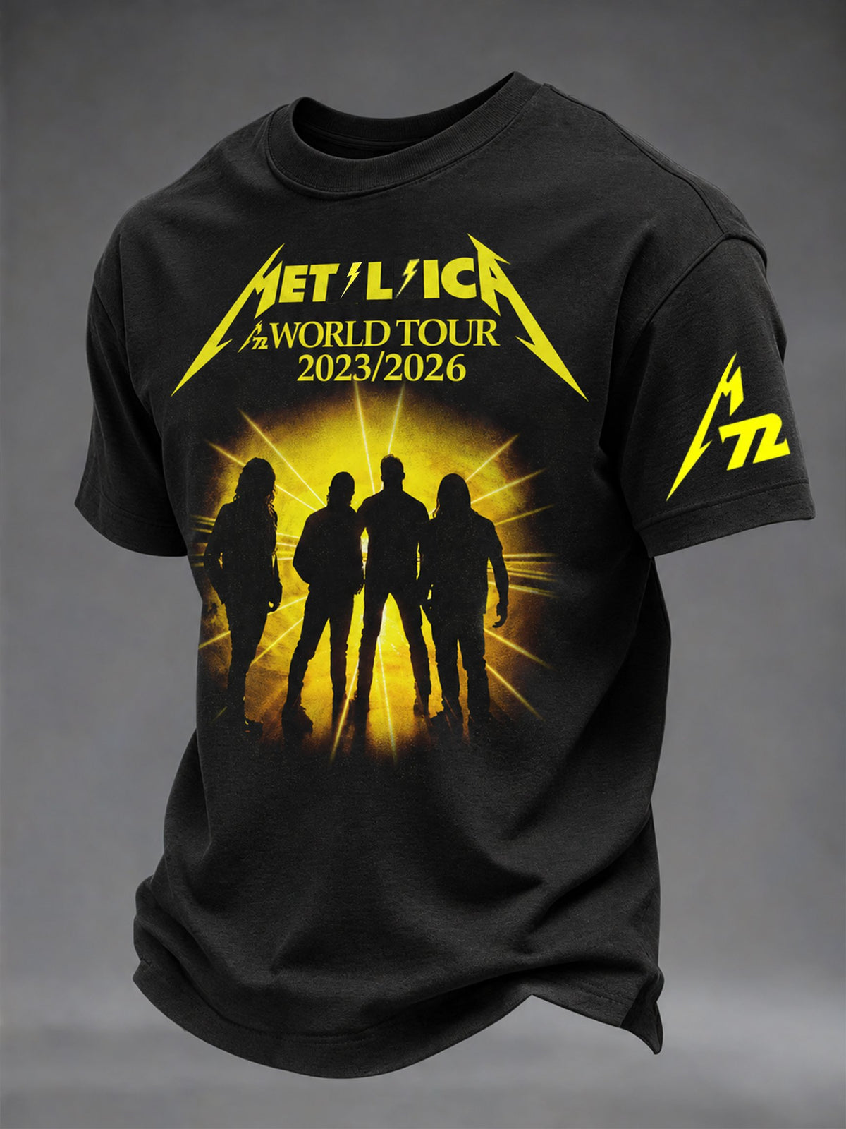 Men's Music Tour Printed Casual T-Shirt