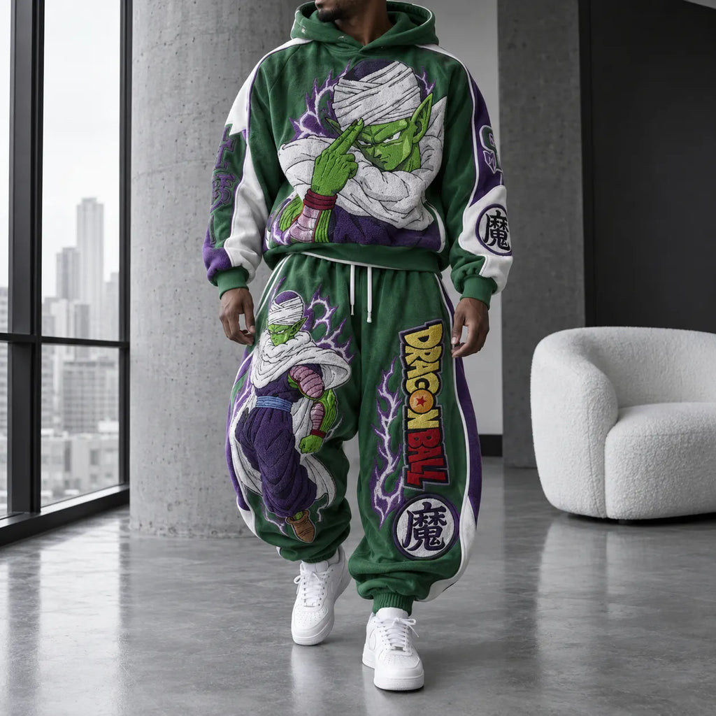 Unisex Oversized Casual Anime-print Hoodie