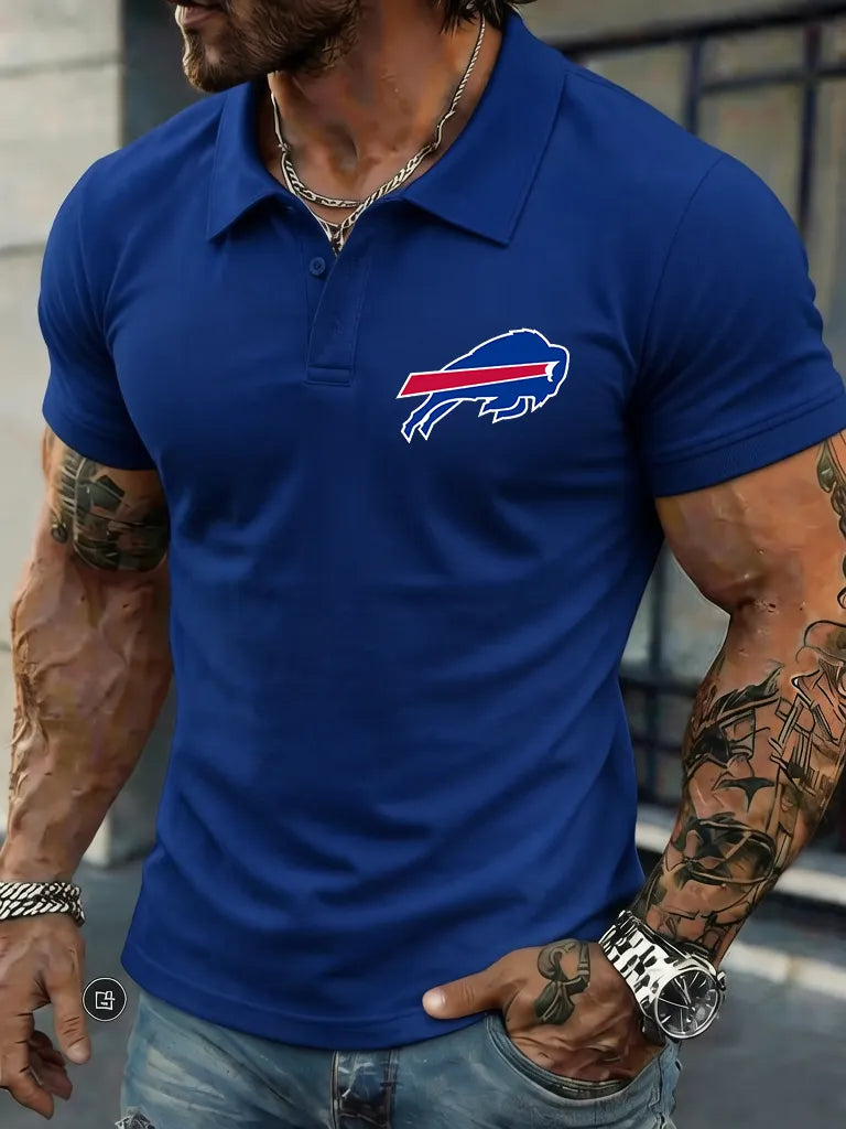 Men's Football Short-Sleeve Polo Shirt